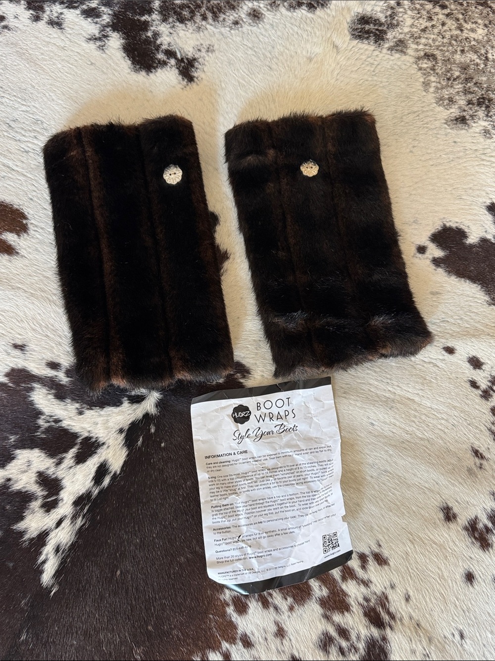 Fur Boot Wraps Mink Style - Picture 3 of 14
